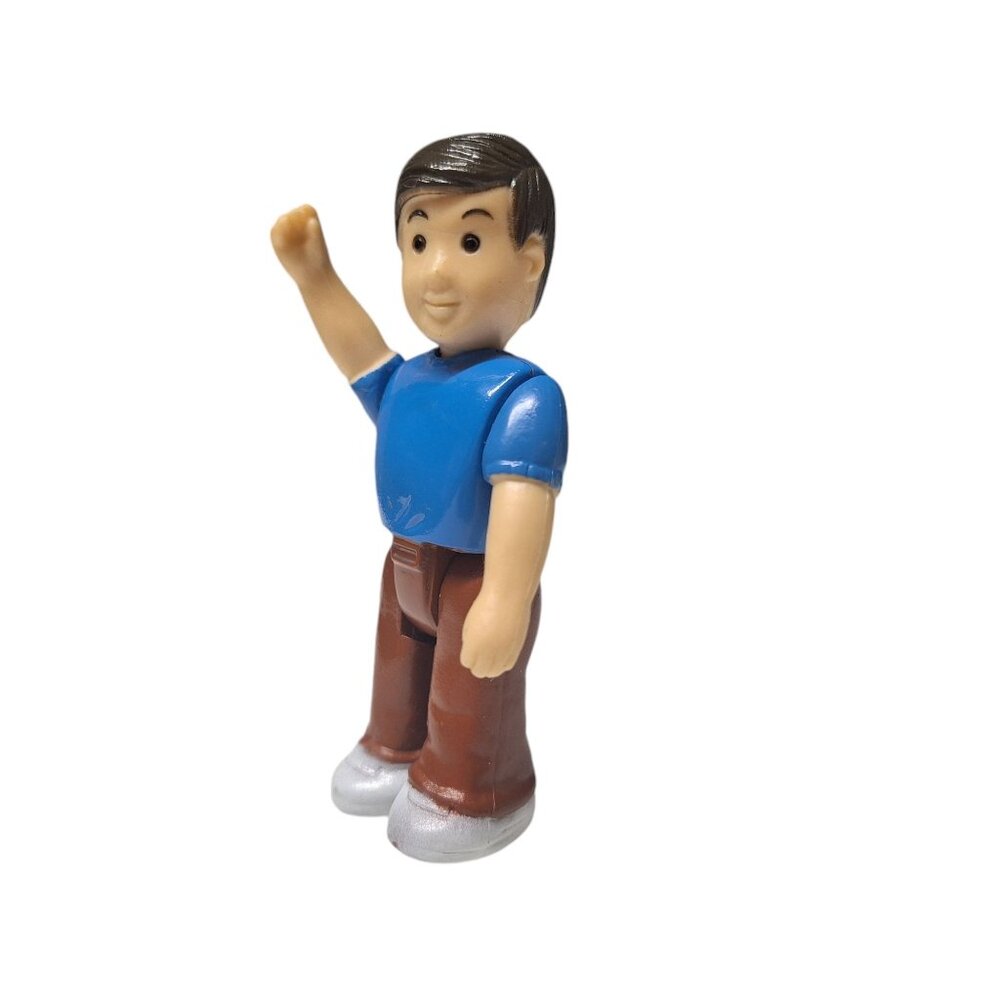 Keenway Dollhouse Father Figure‎ Black Hair Blue Shirt Uncle Dad Male Man Play